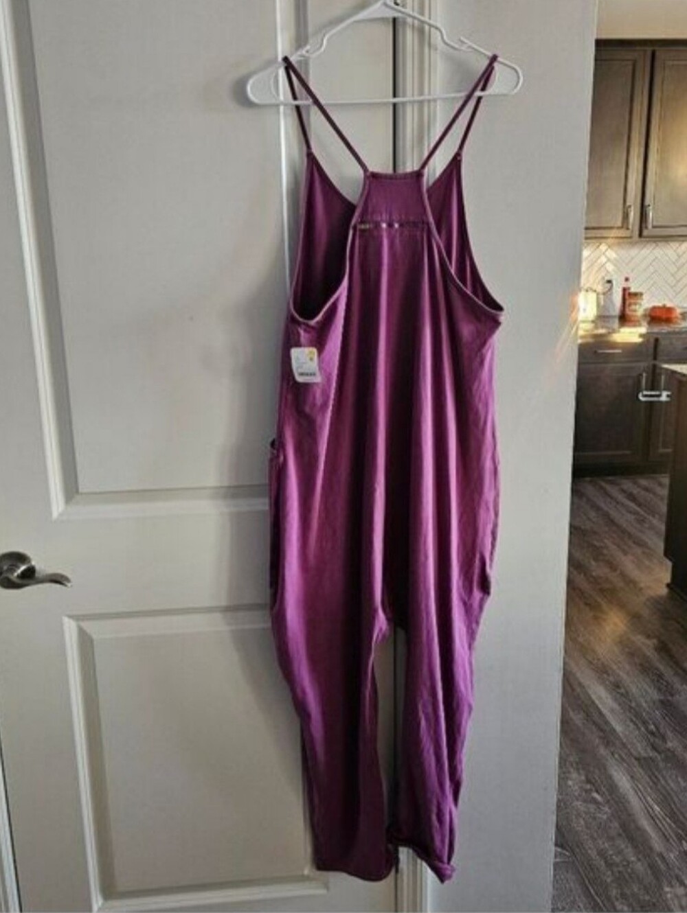 Free People Hot Shot Onesie In Deep Mulberry. - Picture 7 of 8